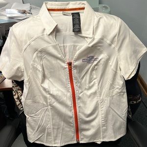 Xl Harley Davidson zip up shirt
